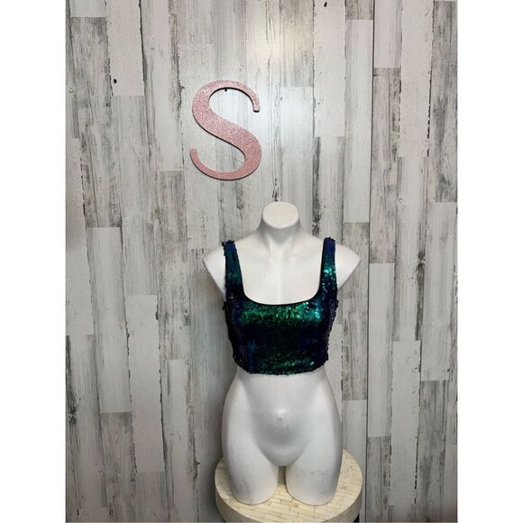 Forever 21 black crop top size S - Picture 1 of 11